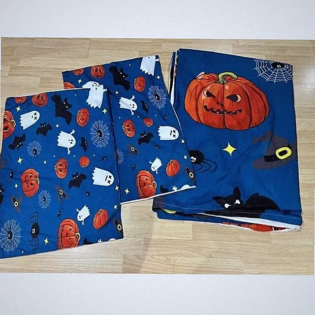 Halloween Queen Duvet cover set 3 Pc Pumpkin Bats Ghosts Spooky Bedding Decor